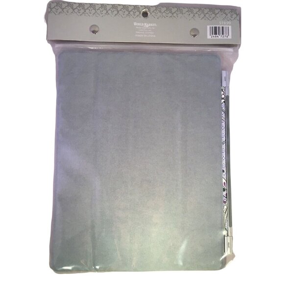 Cost Plus World Market Ipad Cover Blue Purple Magnetic Paisley Fits 9.45 x 7.67 - Picture 3 of 4